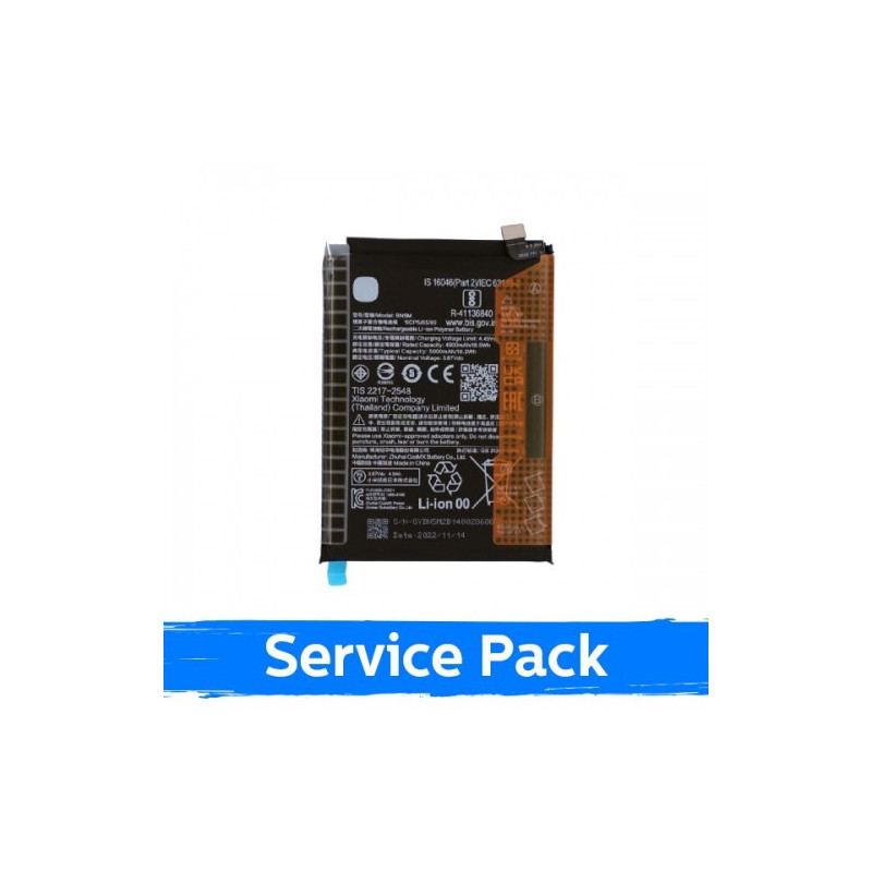 Battery for Xiaomi Redmi Note 12 4G BN5M (Service Pack)