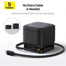 Bevielis įkroviklis Baseus 'MagPro 2in1' juodas 20W (skirta iPhone / Apple Watch) Bevielis įkroviklis Baseus 'MagPro 2in1' juodas 20W (skirta iPhone / Apple Watch)