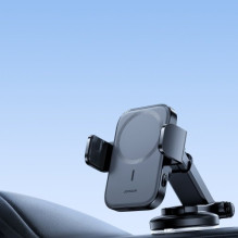 Automobilinis laikiklis Joyroom 'JR-ZS295' juodas (15W / Magsafe Compatible) (magnetinis / lipinamas)
