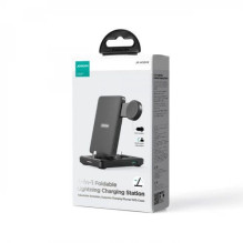 Wireless charger Joyroom 'JR-WQS02 4in1' black (for iPhone / Apple Watch / Airpods)