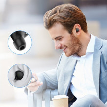 Belaidė laisvų rankų įranga Joyroom 'JR-TL1 Pro' juoda (Bluetooth 5.1 / Waterproof IPX7)