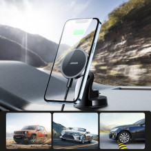 Automobilinis laikiklis Joyroom 'JR-ZS240' juodas (bevielis krovimas 15W) (magnetinis / lipinamas) Automobilinis laikiklis Joyroom 'JR-ZS240' juodas (bevielis krovimas 15W) (magnetinis / lipinamas)