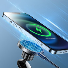 Joyroom 'JR-ZS240' car holder black (wireless charging 15W) (magnetic / adhesive) Joyroom 'JR-ZS240' car holder black (wireless charging 15W) (magnetic / adhesive)