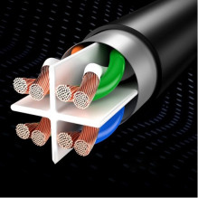 Adapteris Baseus 'High Speed' pilkas 1500cm (1000Mbps) Adapteris Baseus 'High Speed' pilkas 1500cm (1000Mbps)