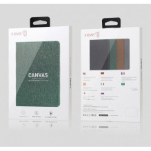 Dėklas X-Level Canvas skirtas Samsung P610 / P615 / P613 / P619 / P620 / P625 (2020 / 2022 / 2024) Tab S6 Lite žalias