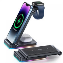 Bevielis įkroviklis Joyroom 'JR-WQN01 3in1' juodas 15W (skirta iPhone / Apple Watch / Airpods) Bevielis įkroviklis Joyroom 'JR-WQN01 3in1' juodas 15W (skirta iPhone / Apple Watch / Airpods)