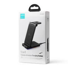 Wireless charger Joyroom 'JR-WQN01 3in1' black 15W (for iPhone / Apple Watch / Airpods) Wireless charger Joyroom 'JR-WQN01 3in1' black 15W (for iPhone / Apple Watch / Airpods)