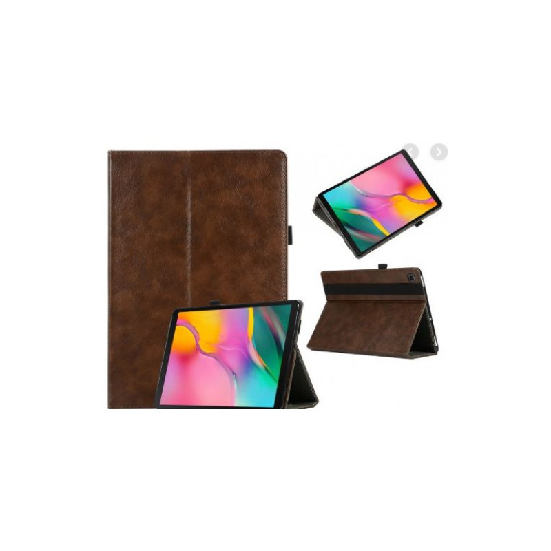 Dėklas Odinis / užverčiamas / rudas skirtas Huawei MediaPad M5 10.8''