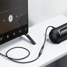 Adapter Joyroom 'SY-A09' black (Input: 'AUX' / Output: Female 'AUX')