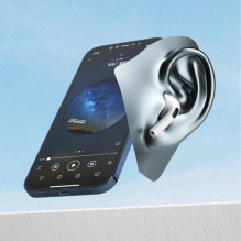 Wireless hands-free device Dudao 'U15S' white (with LED display)