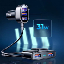 Car charger Joyroom 'JR-CL03' black (5xQC3.0) Car charger Joyroom 'JR-CL03' black (5xQC3.0)