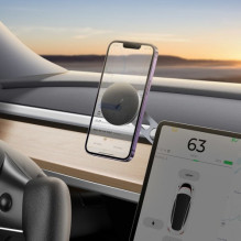 Car holder Baseus 'T-Space' silver (magnetic / adhesive) Car holder Baseus 'T-Space' silver (magnetic / adhesive)