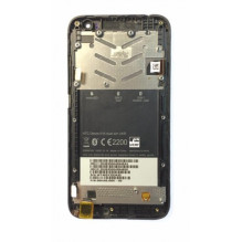 Screen for HTC Desire 616 black with frame HQ
