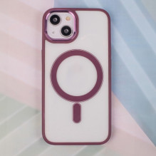 Case 'MagCase Satin' for Apple iPhone 16 Pro burgundy
