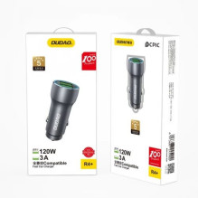 Car charger Dudao 'R4+' gray 18W (3xQC3.0)