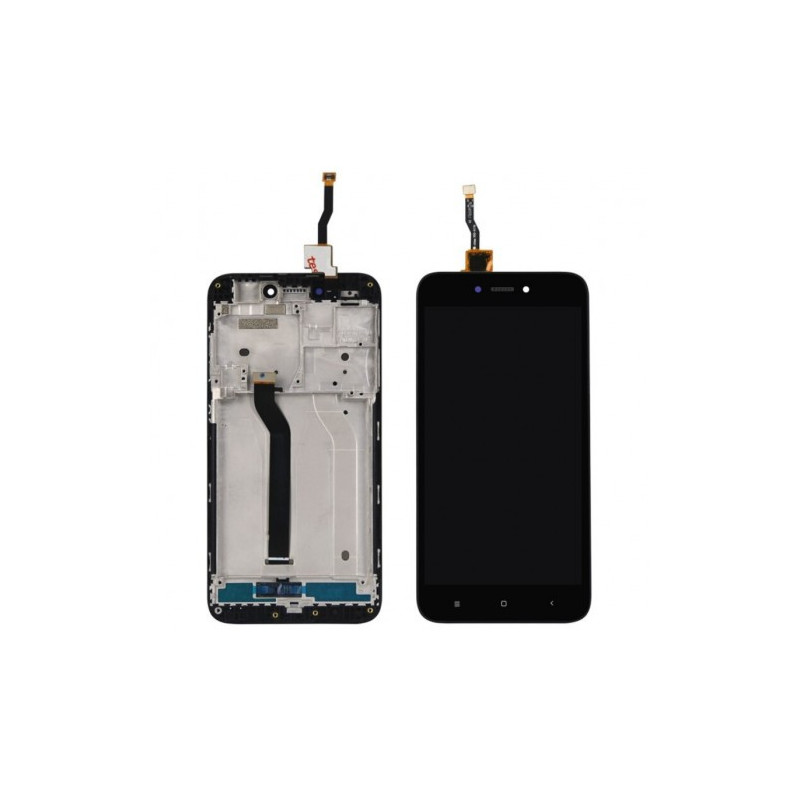 Ekranas skirtas Xiaomi Redmi 5A baltas su rėmeliu HQ