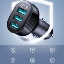 Automobilinis įkroviklis Joyroom 'JR-CCD03' juodas 3.4A (3xQC3.0) Automobilinis įkroviklis Joyroom 'JR-CCD03' juodas 3.4A (3xQC3.0)