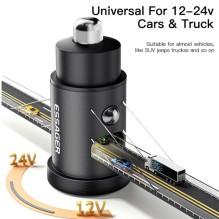 Car charger Essager 'Gyro Mini' blue 30W (2xQC3.0) Car charger Essager 'Gyro Mini' blue 30W (2xQC3.0)