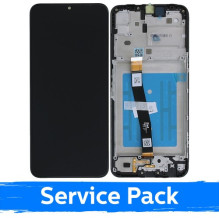 Ekranas skirtas Samsung A226 A22 5G juodas su rėmeliu (Service Pack)