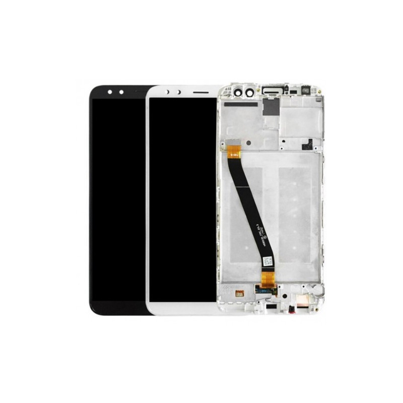 Ekranas skirtas Huawei Mate 10 Lite baltas su rėmeliu HQ