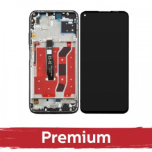 Screen for Huawei P40 Lite with frame / Black / OEM
