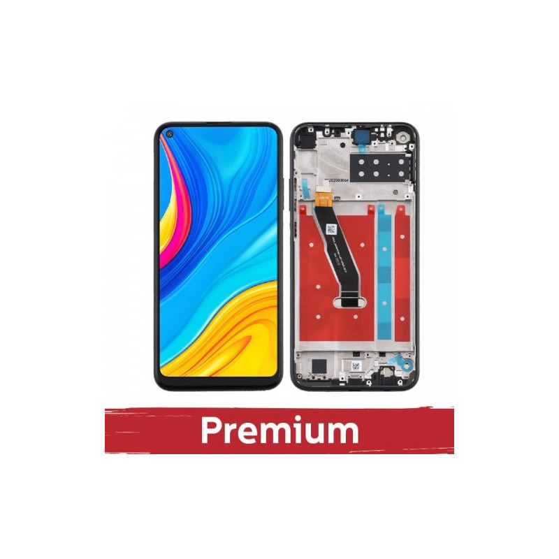 Ekranas skirtas Huawei P40 Lite E su rėmeliu / Aurora Blue / OEM