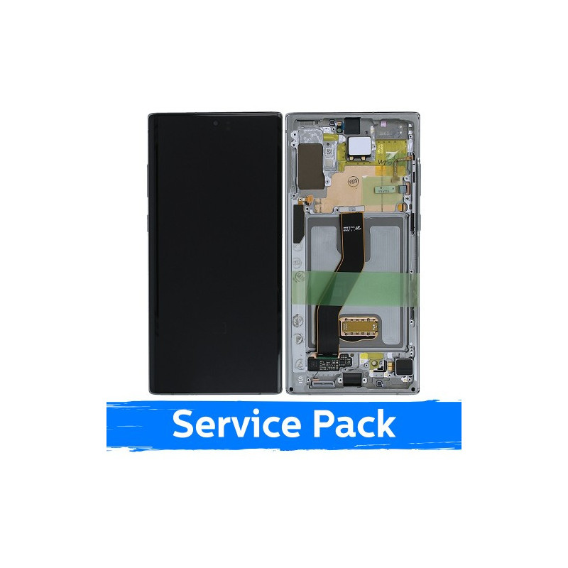 Screen for Samsung N975 Note 10 Plus with frame / Aura Glow / (Service Pack)