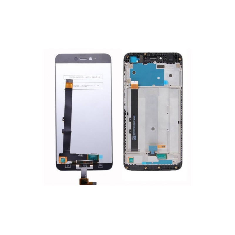 Ekranas skirtas Xiaomi Redmi Note 5A juodas su rėmeliu HQ