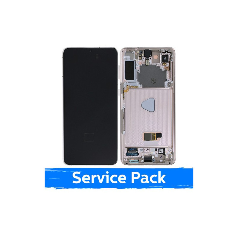 Ekranas skirtas Samsung G996 S21 Plus su rėmeliu / Phantom Violet / (Service Pack)