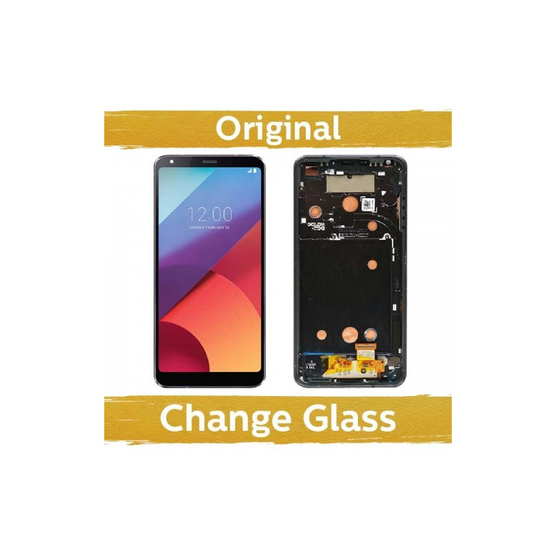 Screen for LG H870 G6 black with frame (Updated: China)