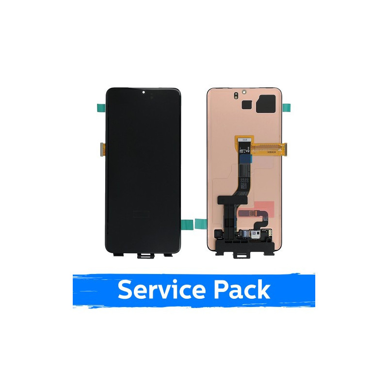 Ekranas skirtas Samsung G985 S20 Plus juodas (Service Pack) (NF version)