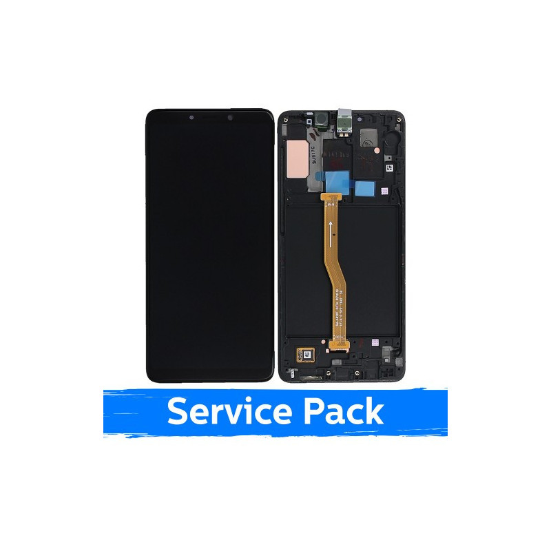 Ekranas skirtas Samsung A920 2018 A9 juodas (Service Pack)