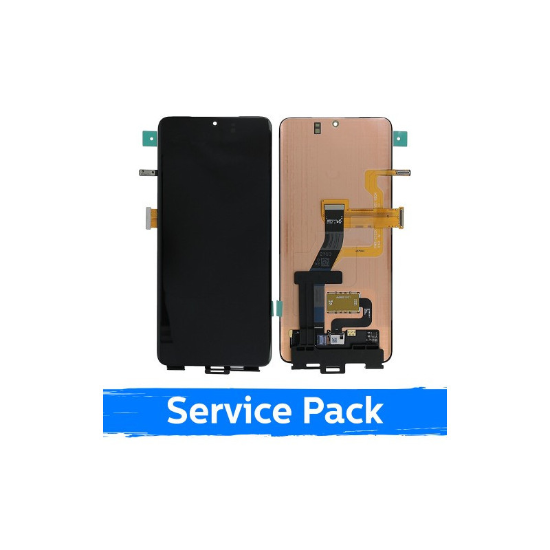 Screen for Samsung G998 S21 Ultra black (Service Pack) (NF version)
