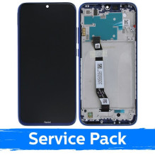 Screen for Xiaomi Redmi Note 8 (Note 8 2021) with frame / Blue / (Service Pack)
