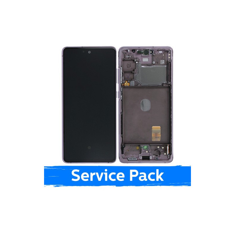 Screen for Samsung G780 S20 FE (G781 S20 FE 5G) with frame / Cloud Lavender / (Service Pack)