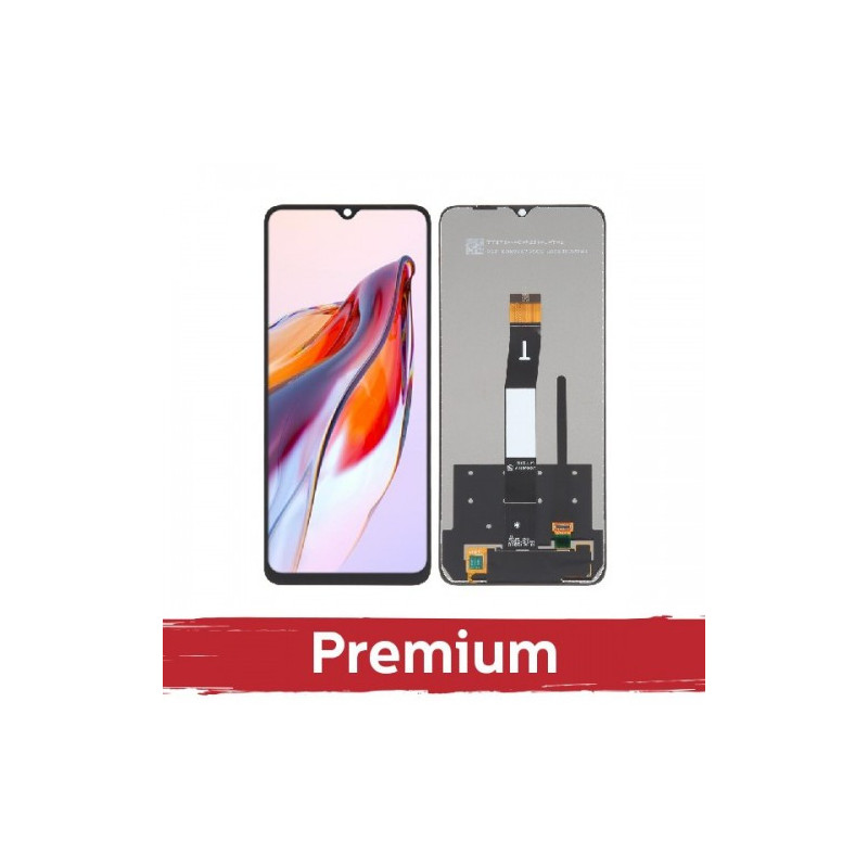 Ekranas skirtas Xiaomi Redmi 12C / Poco C55 juodas OEM