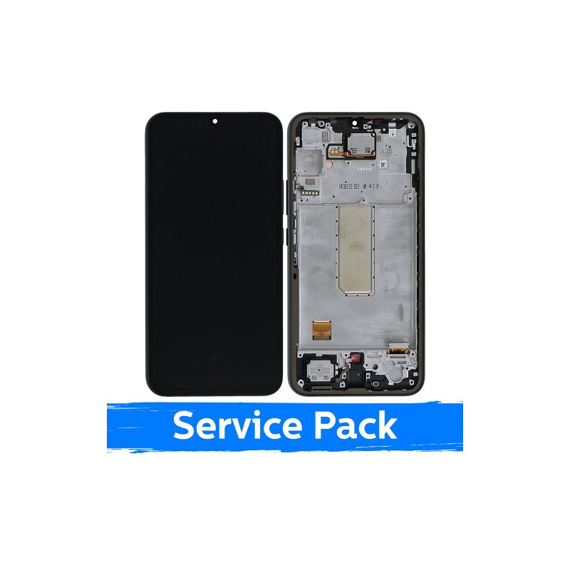 Ekranas skirtas Samsung A346 A34 5G su rėmeliu / Graphite / (Service Pack)