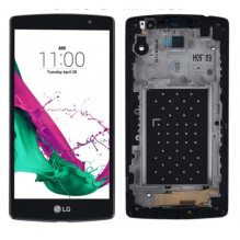 Pilnas ekrano komplektas LG H735 G4s juodas su rėmeliu HQ