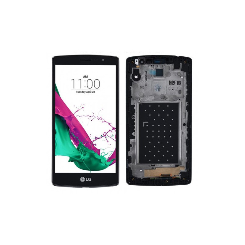 Pilnas ekrano komplektas LG H735 G4s juodas su rėmeliu HQ