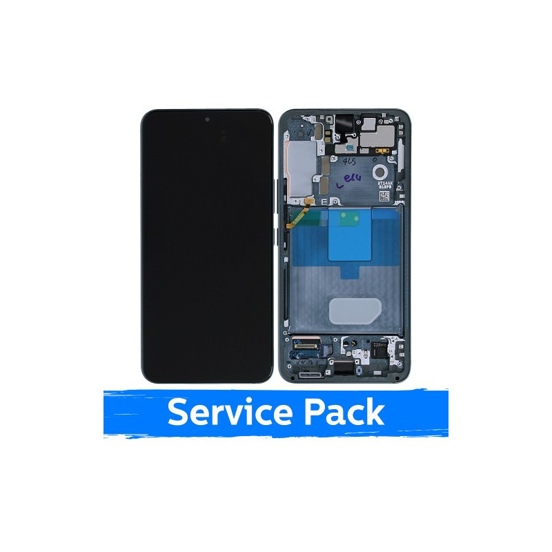 Ekranas skirtas Samsung S901 S22 su rėmeliu / Green / (Service Pack)