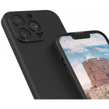 Case "Liquid Silicone" for Samsung A556 A55 5G black