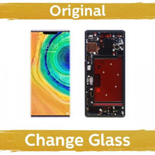 Ekranas skirtas Huawei Mate 30 Pro su rėmeliu / Black / (Atnaujintas: China)
