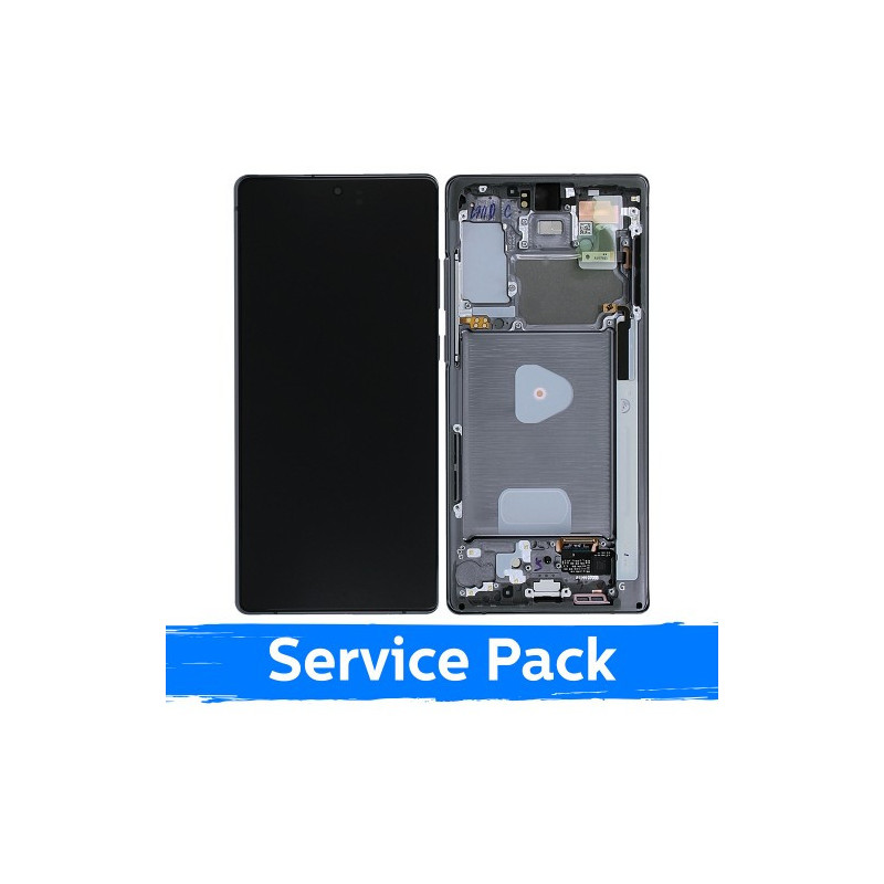 Ekranas skirtas Samsung N980 Note 20 su rėmeliu / Mystic Grey / (Service Pack)
