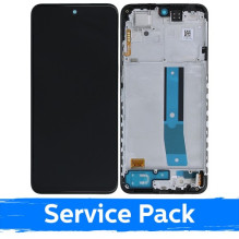 Screen for Xiaomi Redmi Note 11 / Poco M4 Pro 4G black with frame (Service Pack)