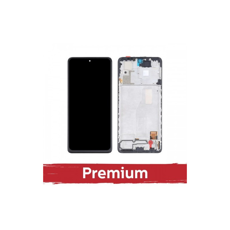 Screen for Xiaomi Redmi Note 10 Pro black with frame OEM