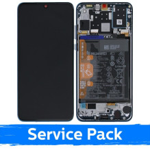 Screen for Huawei P30 Lite with frame / Peacock Blue / (Service Pack) NEW EDITION