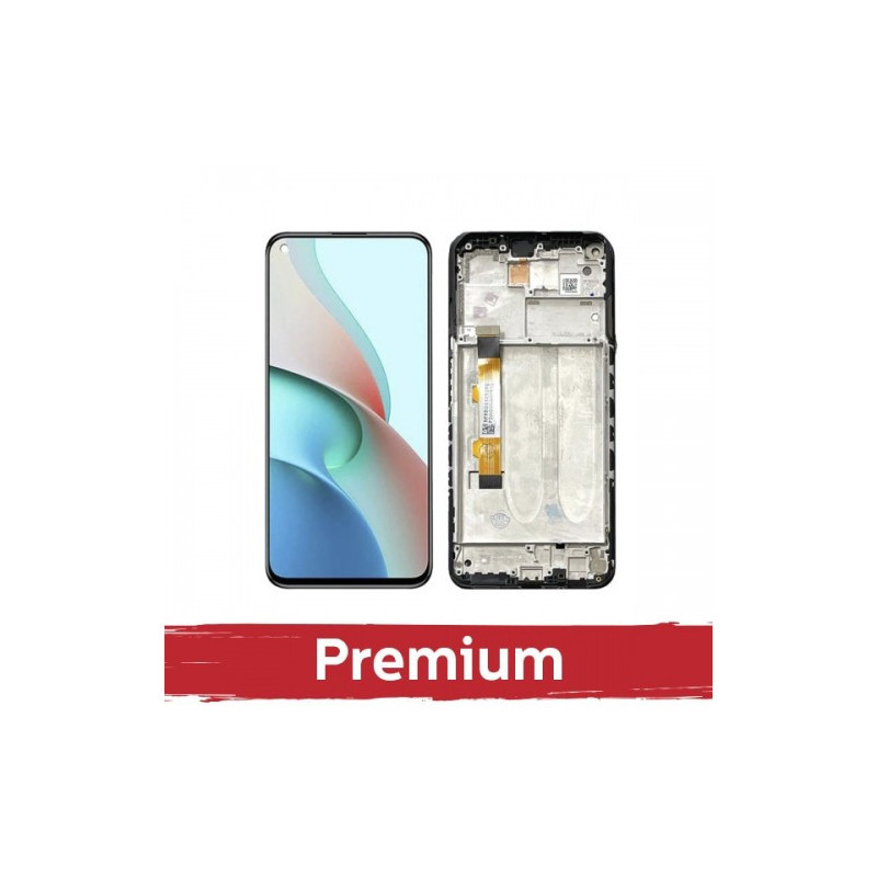 Ekranas skirtas Xiaomi Redmi Note 9T juodas su rėmeliu OEM