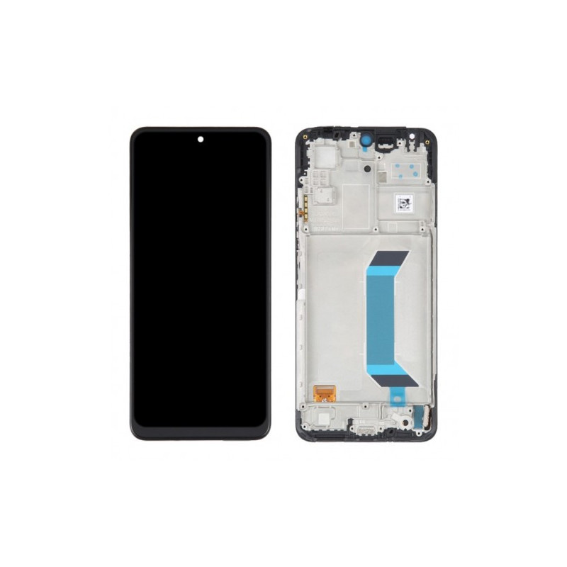 Ekranas skirtas Xiaomi Redmi Note 12 5G / Poco X5 5G juodas su rėmeliu HQ