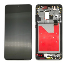 Screen for Huawei Mate 20 Pro with blue frame 100% original (9 / 10 used) + battery