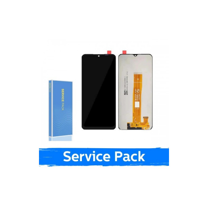 Screen for Samsung A125 A12 / A022 A02 4G black (Service Pack / Aftermarket)(NF version)